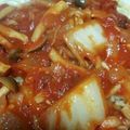 yukariin's cooksnap of when they made ベーコンと白菜のトマトソースパスタ.