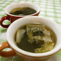 赤い電話's cooksnap of when they made 簡単！あったかレタスとわかめのスープ♪.