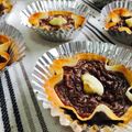 yurippa☆'s cooksnap of when they made 超簡単☆餃子の皮でチョコバナナタルト☆.