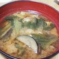 チョイコ's cooksnap of when they made 茄子と小松菜のお味噌汁.