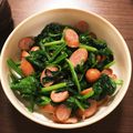 エリコフ's cooksnap of when they made ほうれん草&ウインナーのバターソテー.