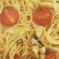 okazakana's cooksnap of when they made キャベツとトマトの塩昆布パスタ.