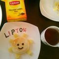 hamadu's cooksnap of when they made スマイルパンケーキ＆パイナップルティー.