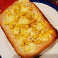eiyoushi's cooksnap of when they made 少し甘めの　玉葱・コーンマヨトースト.