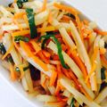 usako❥'s cooksnap of when they made 大根皮とキャベツ芯のチャプチェ風きんぴら.