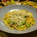 時花菜's cooksnap of when they made 新キャベツとしらすの和風スパゲティ.