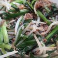 親指姫様's cooksnap of when they made ＊挽き肉にらもやし炒め＊.