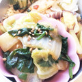 まーんだ's cooksnap of when they made かぶと白菜とほうれん草のおひたし.