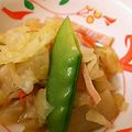 ユーロン's cooksnap of when they made キャベツと人参、ベーコンの炒め物.