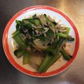 ラクラクダ's cooksnap of when they made えのきと小松菜のガリバタひき肉.