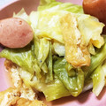 p1no's cooksnap of when they made 簡単、キャベツと油揚げのウマウマ煮.