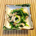 にきけん's cooksnap of when they made ほうれん草としめじの柚子胡椒和え.