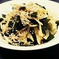 mofu＊mofu's cooksnap of when they made ワカメと玉ねぎのワサビポン酢和え.