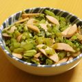 もんしゅしゅ's cooksnap of when they made 大根葉と油揚げ、ベーコンの炒め物.