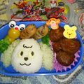 aki178aki's cooksnap of when they made いないいないばぁ！ワンワン＊キャラ弁.