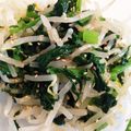 雪風wing's cooksnap of when they made 大根の葉ともやしのナムル.