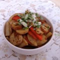 お楽しみのさなぎ's cooksnap of when they made 長いもとちくわのカレー味ぽん炒め.
