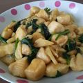 クックOZPEC9☆'s cooksnap of when they made ほうれん草と鶏胸肉炒め.