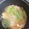 ユキ～☆'s cooksnap of when they made レタスとふわふわ卵のスープ.