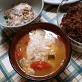 よちりん's cooksnap of when they made トマトとトロロのお味噌汁♡.
