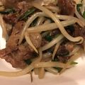 Takire's cooksnap of when they made 牛ニラもやし炒め.