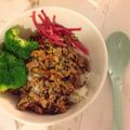 余裕っ子ピーマン's cooksnap of when they made 1人ランチに♡焼肉味のそぼろ丼.