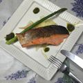 はむkitchen's cooksnap of when they made 鮭のポアレ　ムースリーヌ添え☆.