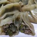 口福☆エッセンス's cooksnap of when they made 春菊入りの野菜ゴロゴロ餃子.