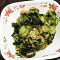 空ちゃんかんちゃん's cooksnap of when they made キュウリとワカメとツナの和え物◎簡単◎.