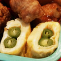 ☆ともともちゃん☆'s cooksnap of when they made いんげん巻き卵焼き.