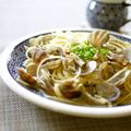 Kenmamac's cooksnap of when they made ✿あさりと茸のスープパスタ✿.
