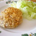sumirenore's cooksnap of when they made 揚げないヘルシーメンチカツ.