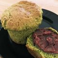 ʕ•ٹ•ʔ's cooksnap of when they made 卵なしで抹茶マフィン♡.