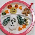 ゆずゆず117's cooksnap of when they made １歳お誕生日プレート♪ワンワンとうーたん.