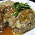ちばたま's cooksnap of when they made あれ??　なめたけハンバーグ(・・?.