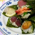 はやみちゃん's cooksnap of when they made 海鮮 手巻き寿司.