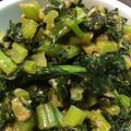 こっつぇん's cooksnap of when they made 大根菜のよごし（味噌炒め）ご飯のお供に.