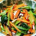 Decillia's cooksnap of when they made レンジで簡単♪小松菜のナムル風おひたし.