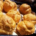 acanemama's cooksnap of when they made シュークリーム♡生地はレンジで♪.