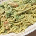 ルークしゃん's cooksnap of when they made サーモンとアボカドのクリームスパゲティ♡.