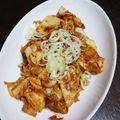shizuとreo's cooksnap of when they made 間違いない豚バラキムチ☆彡.