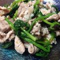 アナコ's cooksnap of when they made ［簡単・時短］ほうれん草と豚肉の梅ナムル.