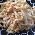 ゆあchanママ's cooksnap of when they made とろ～り鮭マヨカルボうどん.