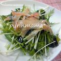 purinmama68's cooksnap of when they made ■わかめと水菜のさっぱりサラダ■.