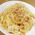 チョイコ's cooksnap of when they made キャベツと練り物の和風パスタ。.