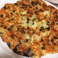 ーゆーかー's cooksnap of when they made チーズとろ～り♡チーズinニラ長芋もち.