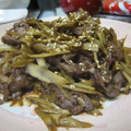 ぽんぽん堂's cooksnap of when they made 簡単！10分で！牛こまとゴボウの甘辛炒め.