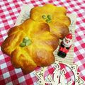 しーちょい's cooksnap of when they made ☆かぼちゃんのお花ぱん☆.