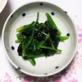amipoko's cooksnap of when they made 簡単、美味！ほうれん草のノリゴマおひたし.