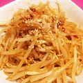 ＊にょにょん＊'s cooksnap of when they made 簡単おつまみ！ピリ辛モヤシ.